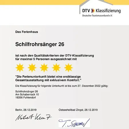 Prázdninový dům Schilfrohrsaenger 26